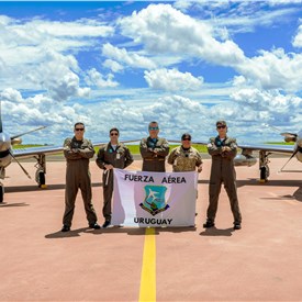 Embraer Delivers 1st 2 A-29 Super Tucanos to Uruguayan AF