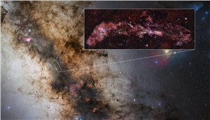 Location of Central Molecular Zone in Milky Way European Southern Observatory (ESO) &copy;