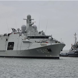 Delivery of the Vlissingen, the 2nd Mine Countermeasure Vessel of the Belgian-Dutch RMCM Programme