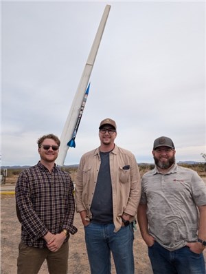 Redwire team at Spaceport America before launch Redwire Corporation &copy;
