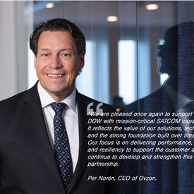 Ovzon Receives Order from the US DoW of 1.3 MUSD