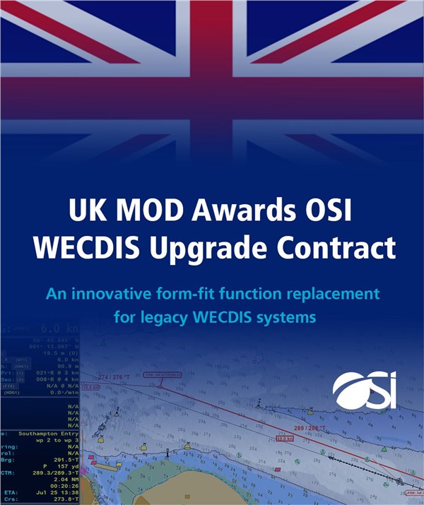 UK MOD Awards OSI WECDIS Upgrade Contract