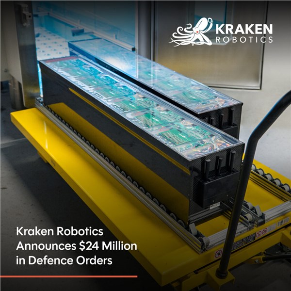 Kraken Robotics Announces $24M in Defence Orders