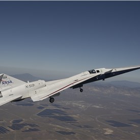 NASA's X-59 Experimental Supersonic Aircraft Makes 2nd Flight