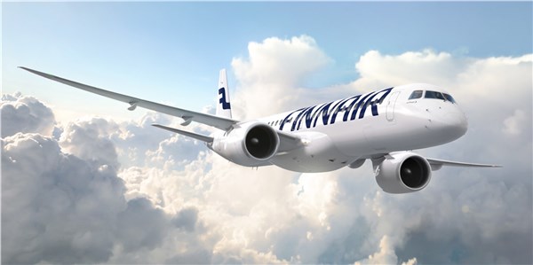 Finnair Selects Embraer E195-E2, Ordering Up to 46 Aircraft
