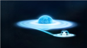 Gamma-Cas and its hungry white dwarf companion ESA, Y. Naze &copy;