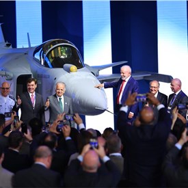 Embraer, Saab and the Brazilian AF Unveiled the 1st Gripen E Fighter Produced in Brazil