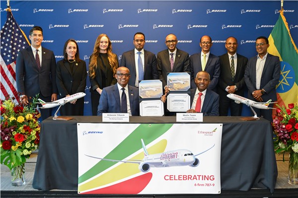 Ethiopian Airlines Converts Options of 6 Boeing 787 Dreamliner Airplanes into Firm Orders