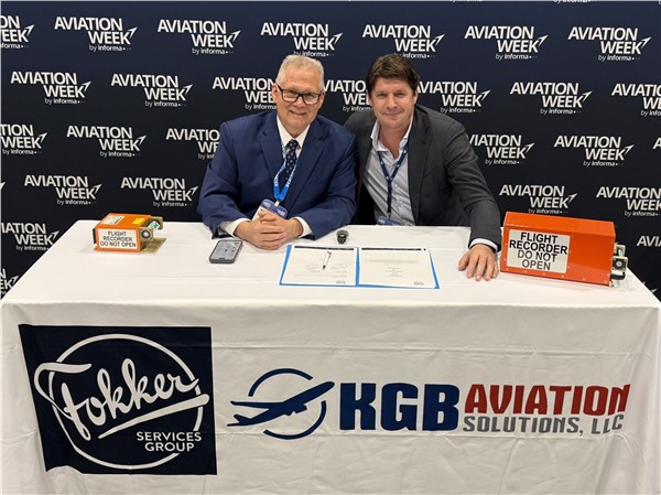 Fokker Services Group Signs Commercial Agreement With KGB Aviation Solutions for SkyLog-25 Recorder Integration