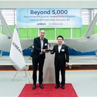 Korean Air Delivers 5,000 Airbus A320 Sharklets