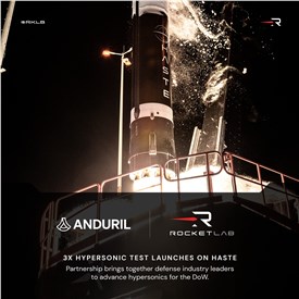 Image - Rocket Lab Awarded $30M Contract for HASTE Hypersonic Rocket Launches for Anduril