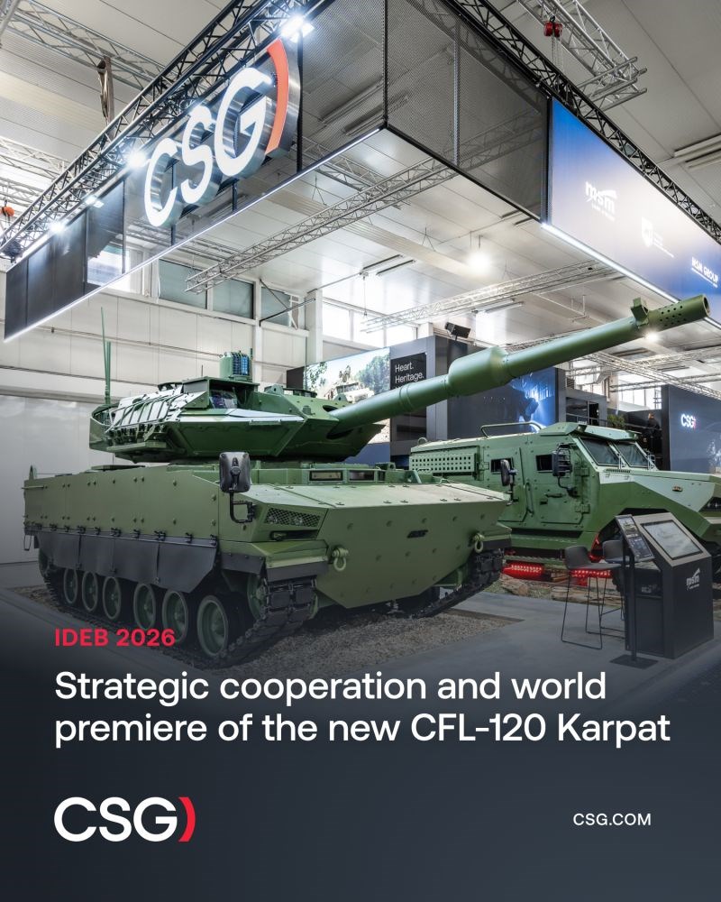 CSG and FNSS Unveil Strategic Cooperation and Introduce the New CFL-120 Karpat Combat Vehicle  Czechoslovak Group (CSG) &copy;