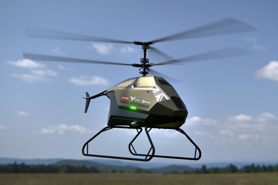 British-Based Firms Lead the Way for Apache Helicopter Support Drones  BAE Systems PLC &copy;