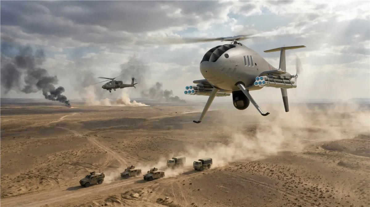 Thales Welcomes Further Down-Selection to the Next Phase of UKs Apache Wingman Drone Programme  Schiebel &copy;